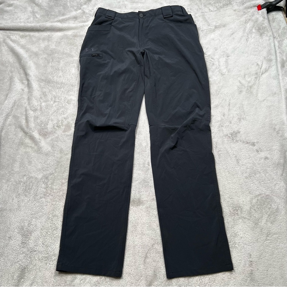 Under Armour Defender Pants Mens 34x34 Black Lightweight Woven UA Storm Stretch